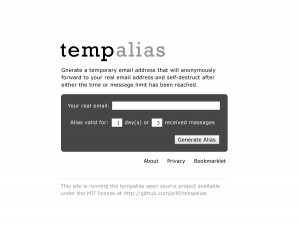 Mockup of the tempalias website design